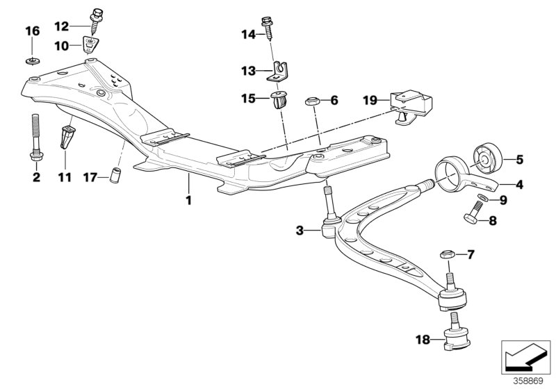 BMW 31129059288 - Supporto, Braccio oscillante www.autoricambi360.it
