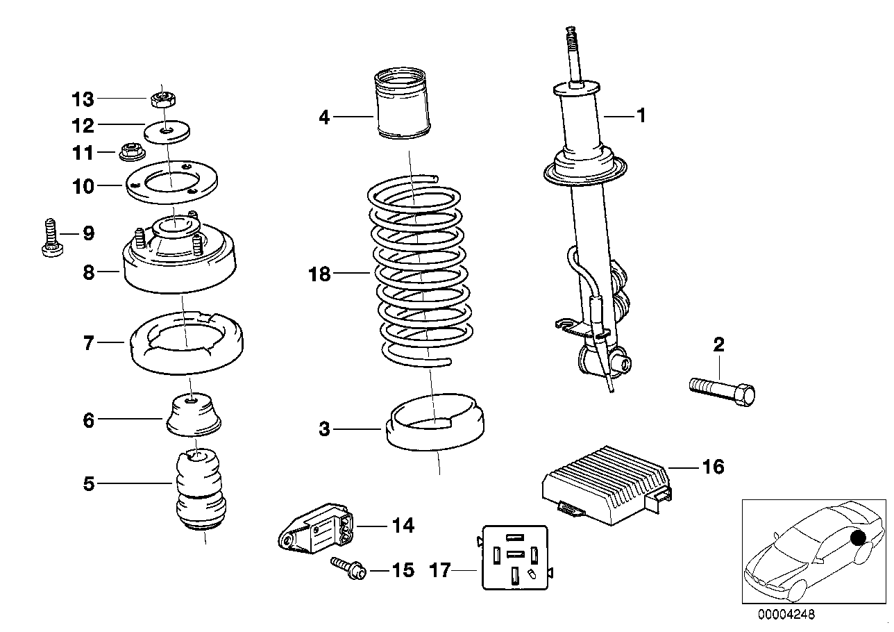 BMW 31 33 1 134 314 - Kit parapolvere, Ammortizzatore www.autoricambi360.it