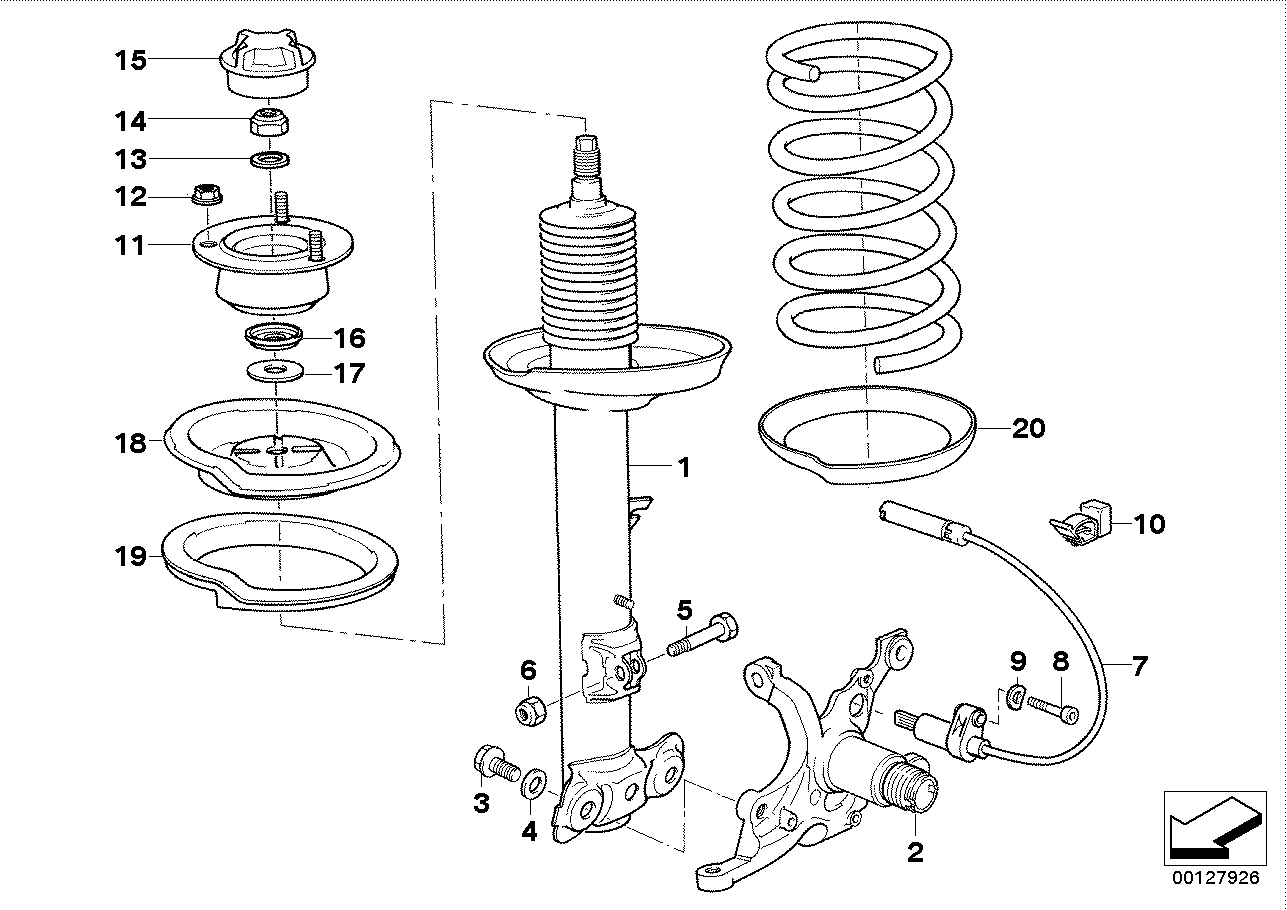BMW 31 33 6 779 613 - Supporto ammortizzatore a molla www.autoricambi360.it
