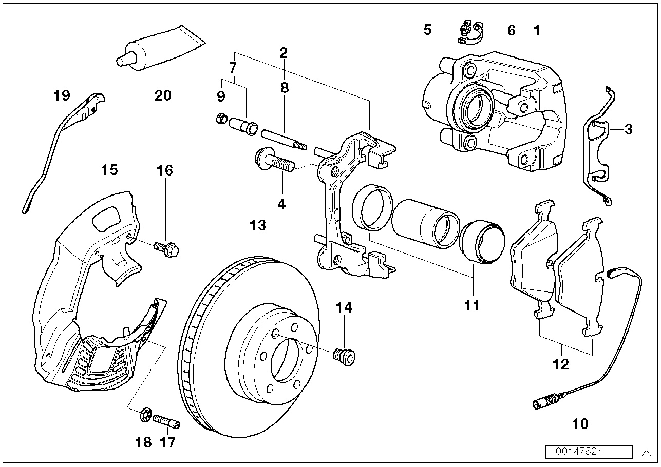 BMW 34116761280 - Kit pastiglie freno, Freno a disco www.autoricambi360.it