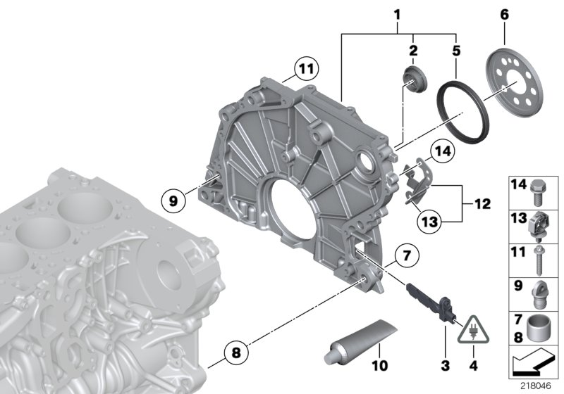 BMW 11 14 7 797 490 - Paraolio, Albero a gomiti www.autoricambi360.it