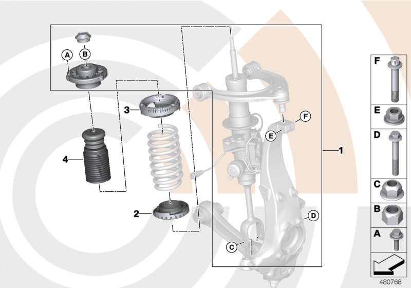 BMW 31336789373 - Tampone paracolpo, Sospensione www.autoricambi360.it