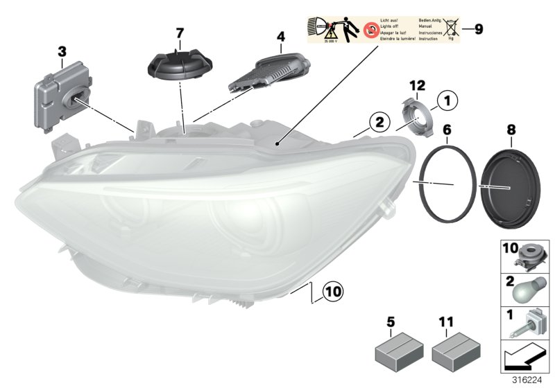 BMW 63117237647 - Centralina, Illuminazione www.autoricambi360.it