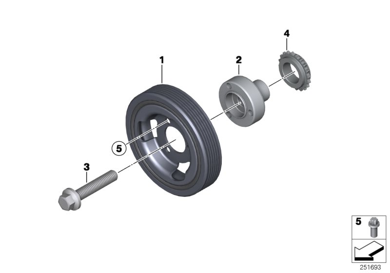 Autokit 03.90187 - Puleggia cinghia, Albero a gomiti www.autoricambi360.it