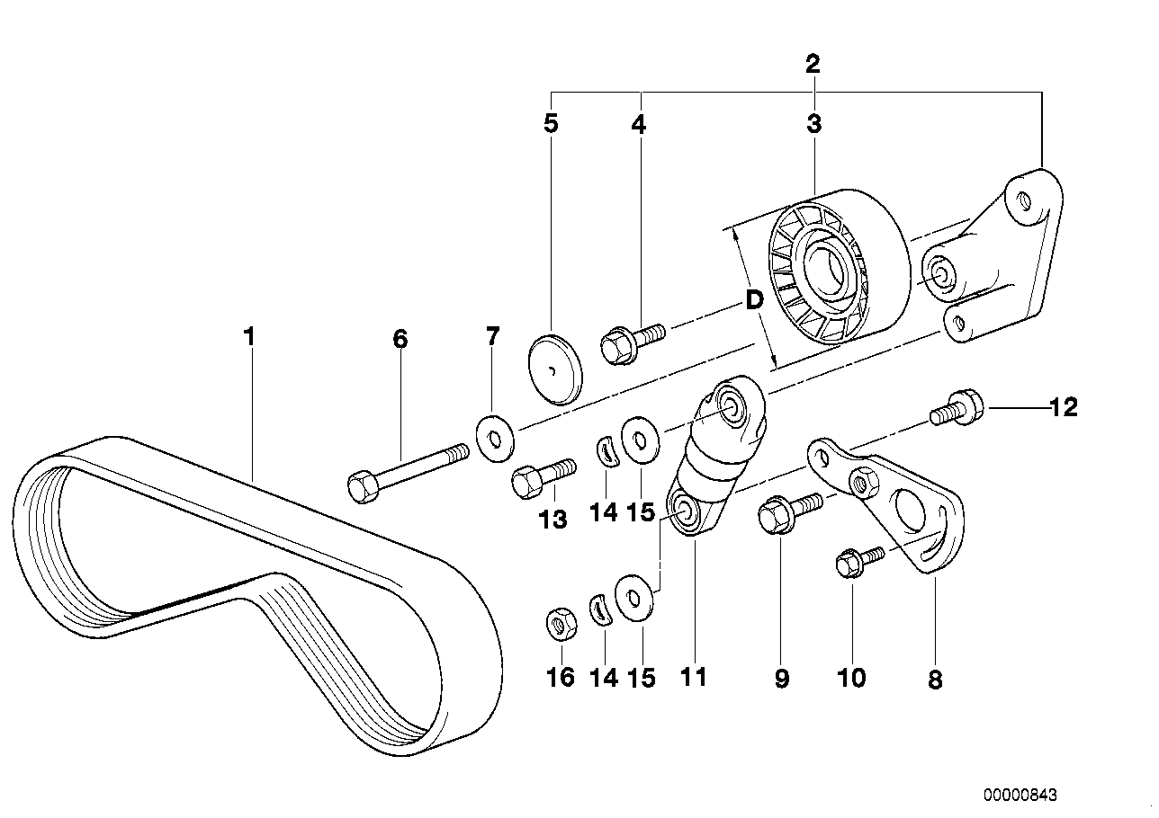 GATES 5PK1005 - Cinghia Poly-V www.autoricambi360.it