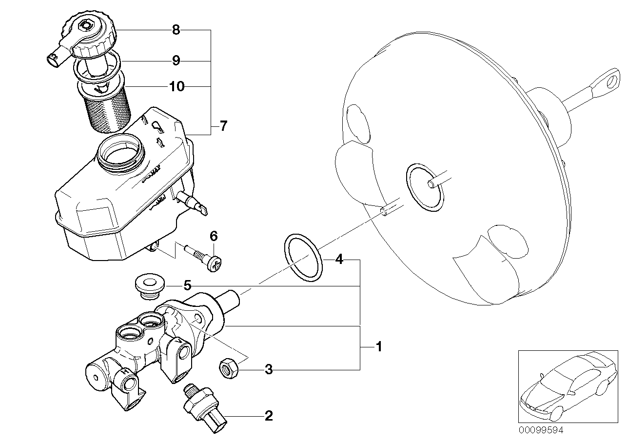 BMW 34336785666 - Cilindro maestro del freno www.autoricambi360.it