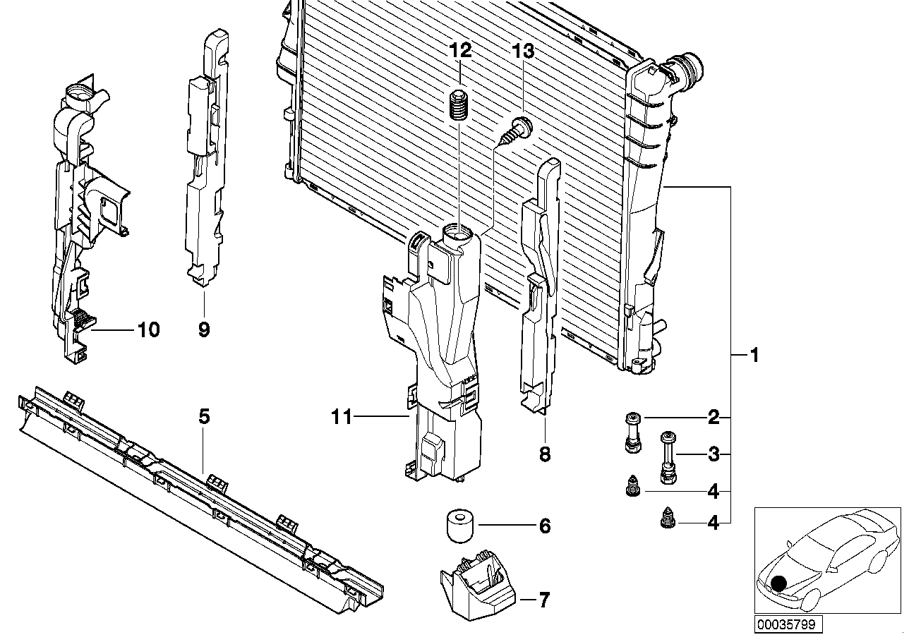 AHE 104.075/A - Radiatore, Raffreddamento motore www.autoricambi360.it