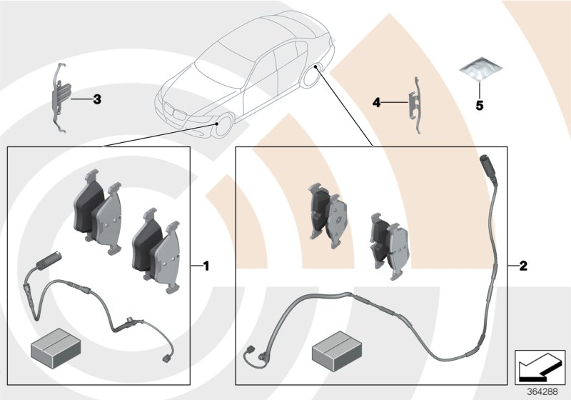 BMW 34112288854 - Kit pastiglie freno, Freno a disco www.autoricambi360.it