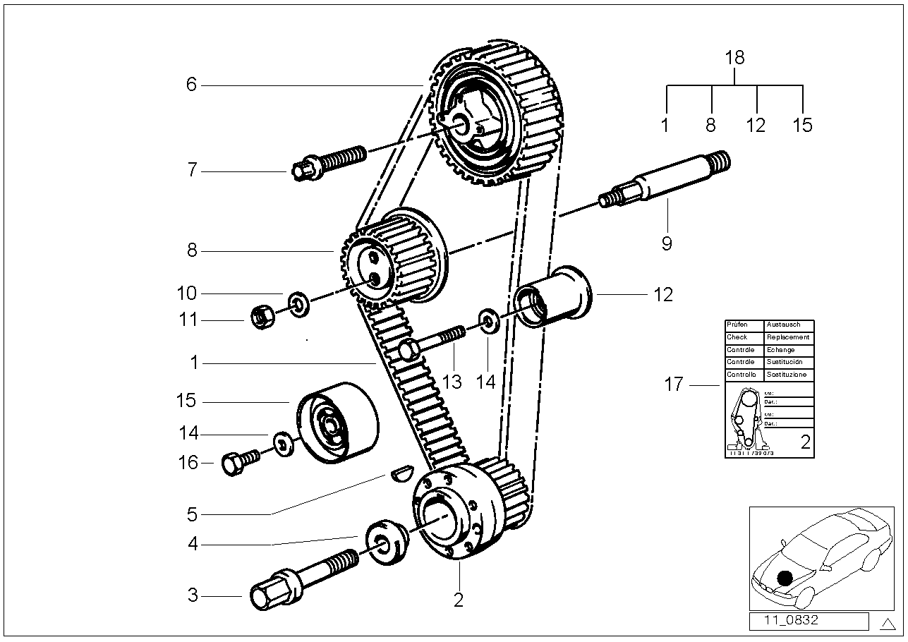 GATES T41172 - Rullo tenditore, Cinghia dentata www.autoricambi360.it