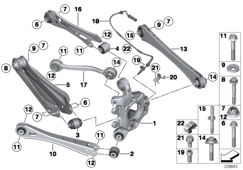 Lemförder 37508 01 - Braccio oscillante, Sospensione ruota www.autoricambi360.it