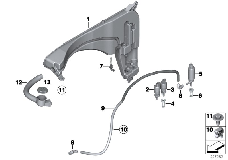 BMW 67 12 6 934 160 - Pompa acqua lavaggio, Pulizia cristalli www.autoricambi360.it