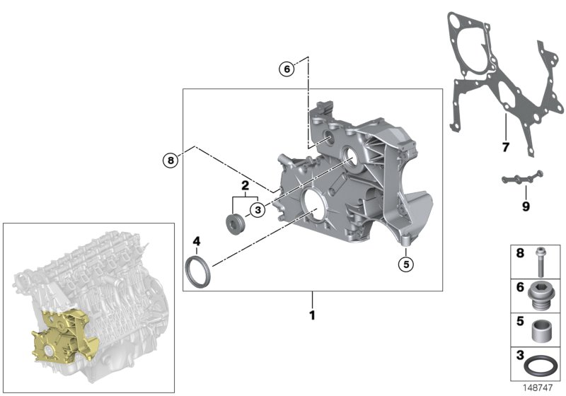 BMW 11 14 2 249 534 - Paraolio, Albero a gomiti www.autoricambi360.it