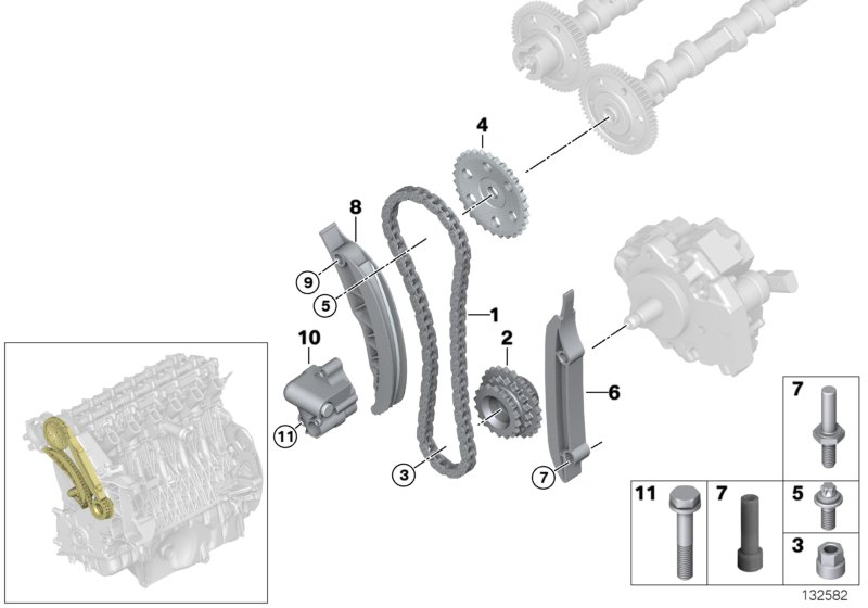 BMW 11 31 7 790 599 - Kit catena distribuzione www.autoricambi360.it