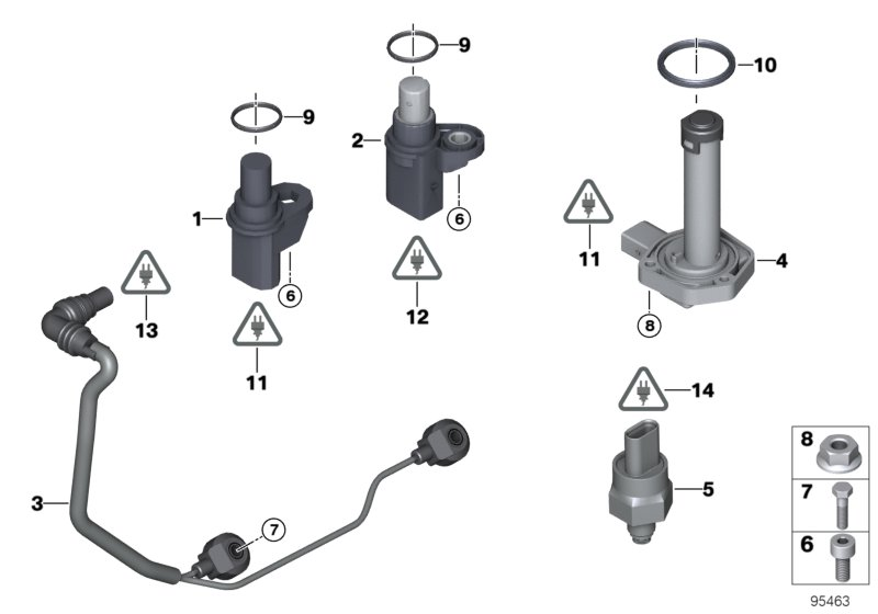 BMW 12 61 1 730 160 - Sensore, Pressione olio www.autoricambi360.it