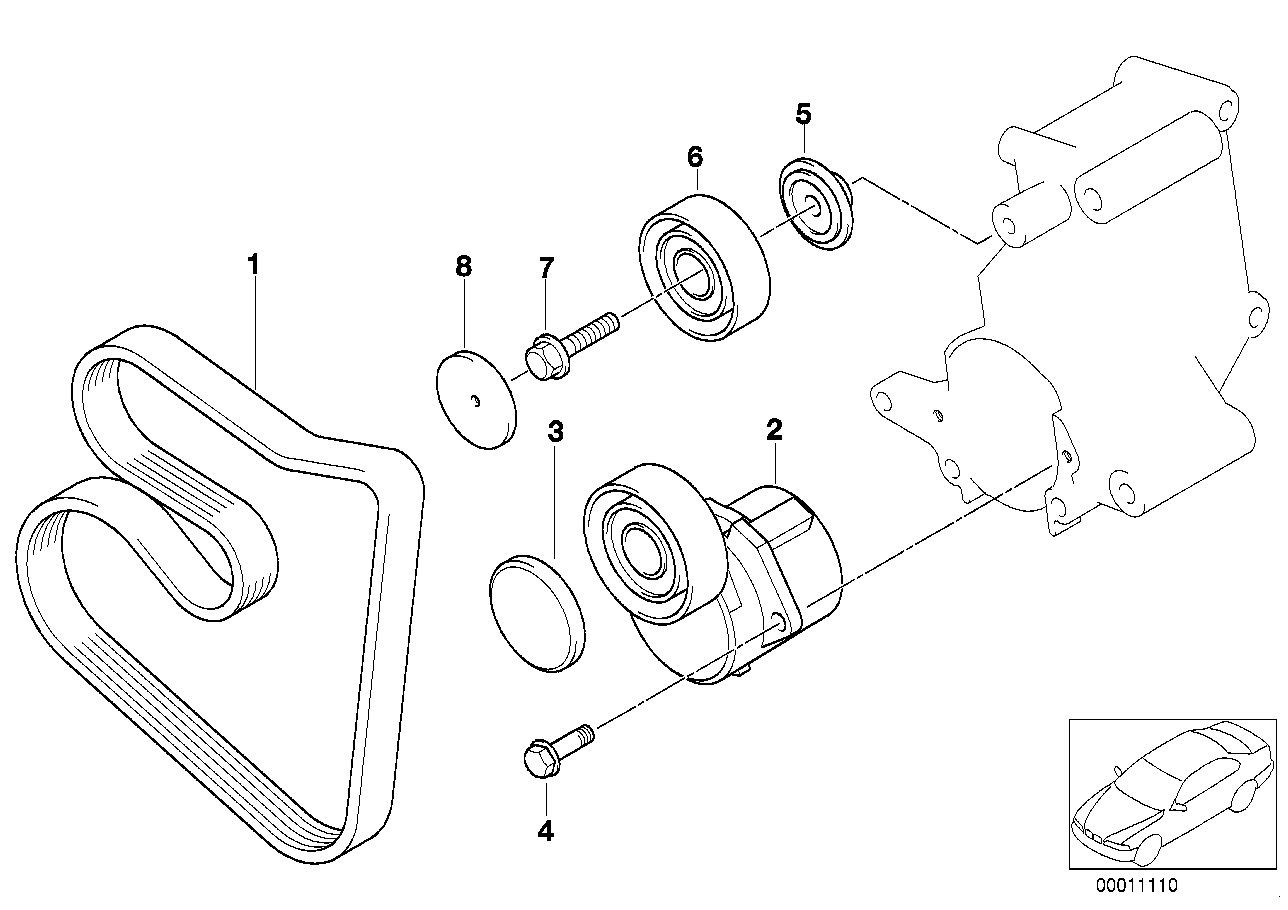 BMW 11 28 1 437 369 - Cinghia Poly-V www.autoricambi360.it