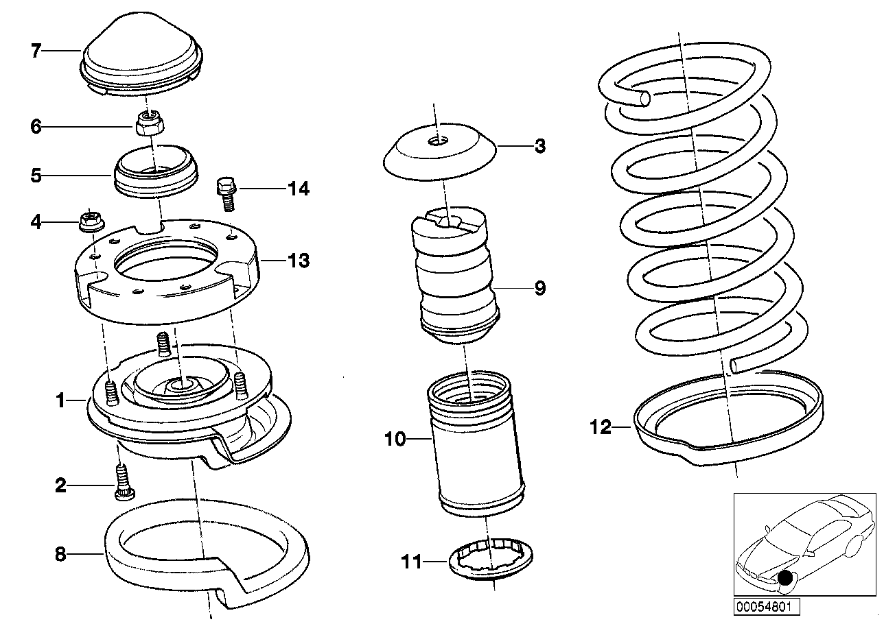 BMW 31 33 1 134 314 - Kit parapolvere, Ammortizzatore www.autoricambi360.it