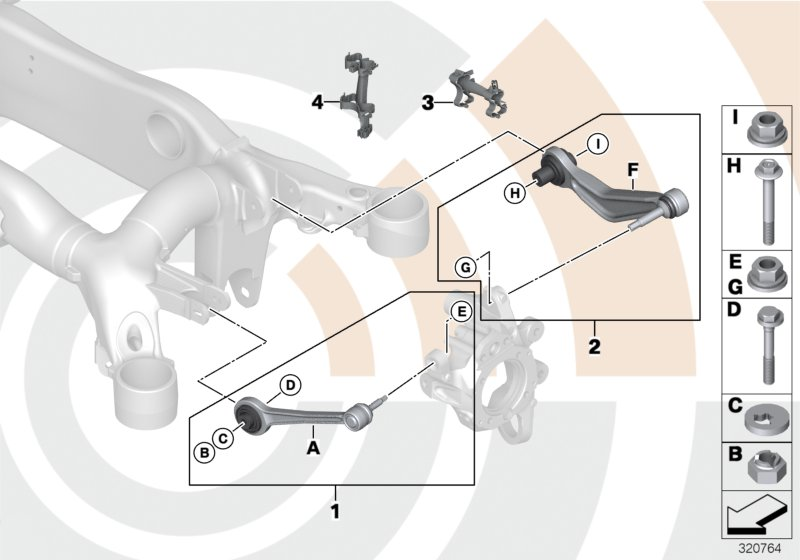 BMW 33 32 2 347 991 - Braccio oscillante, Sospensione ruota www.autoricambi360.it
