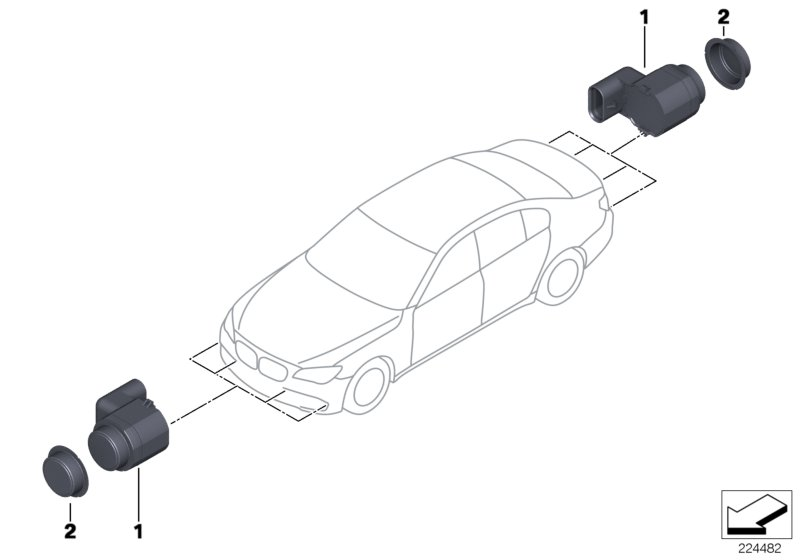 BMW 66 20 9 270 050 - Sensore, Assistenza parcheggio www.autoricambi360.it