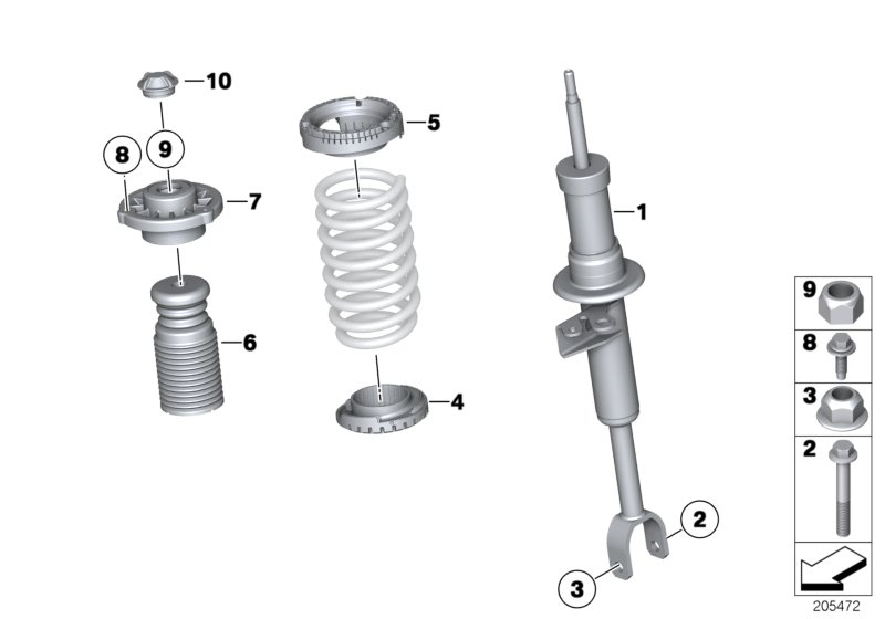 BMW 31306863295 - Supporto ammortizzatore a molla www.autoricambi360.it