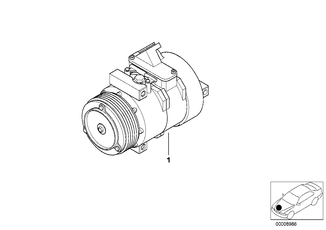 BMW 64 52 8 385 919 - Compressore, Climatizzatore www.autoricambi360.it