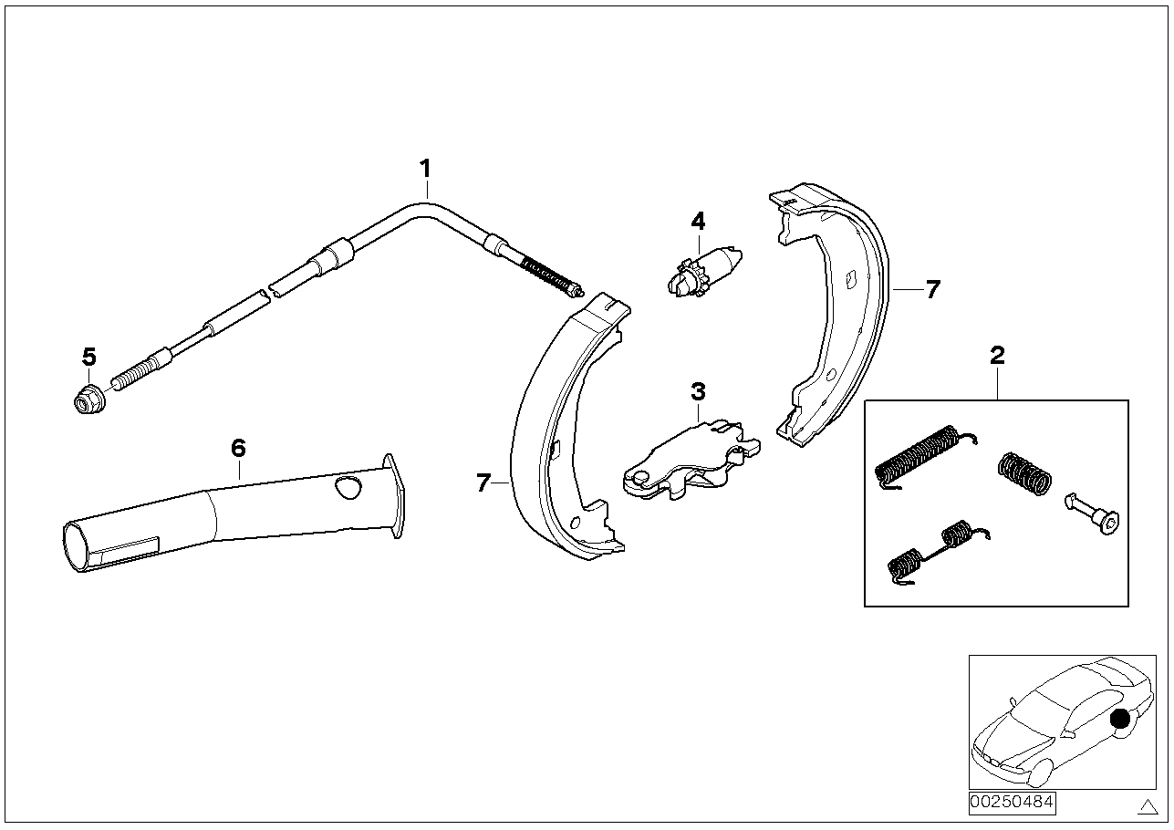 BMW 34416761292 - Kit ganasce, Freno stazionamento www.autoricambi360.it