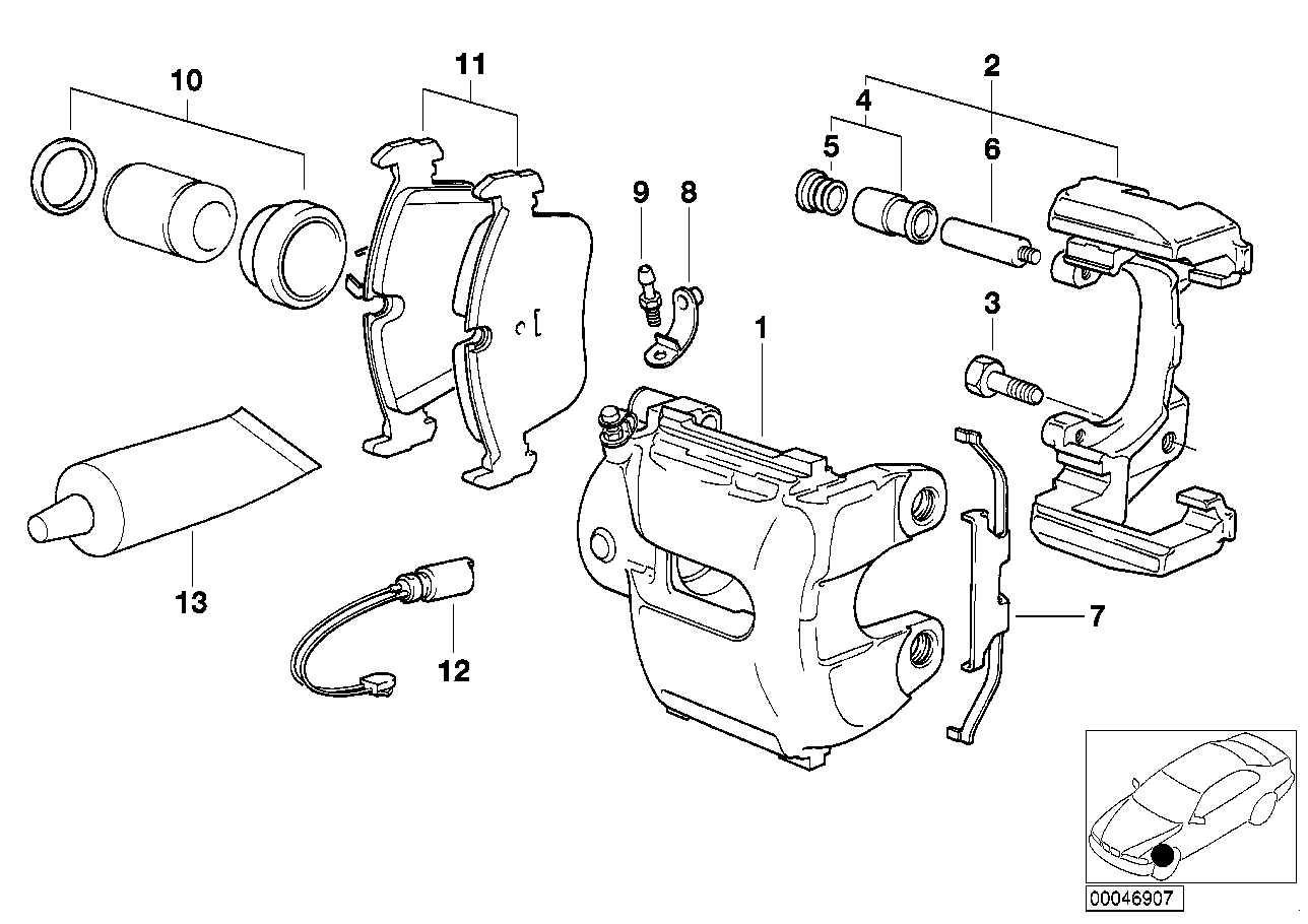 BMW 34116779652 - Kit pastiglie freno, Freno a disco www.autoricambi360.it