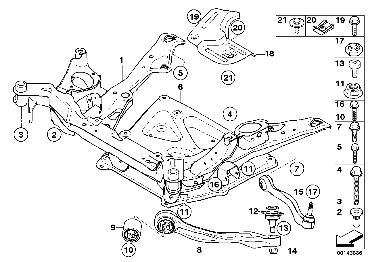 BMW 31 12 6 768 302 - Kit riparazione, Braccio trasversale www.autoricambi360.it