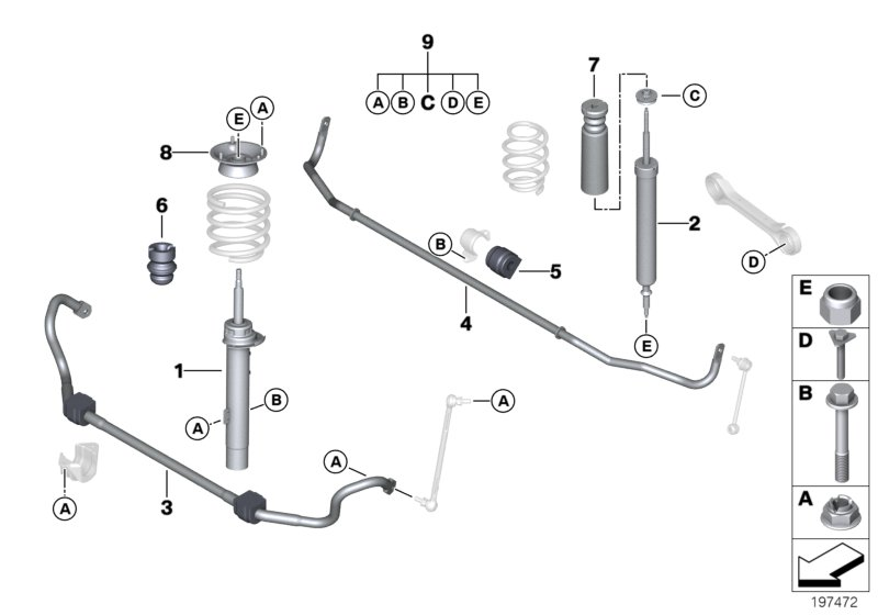 BMW 31 31 6 786 003 - Ammortizzatore www.autoricambi360.it