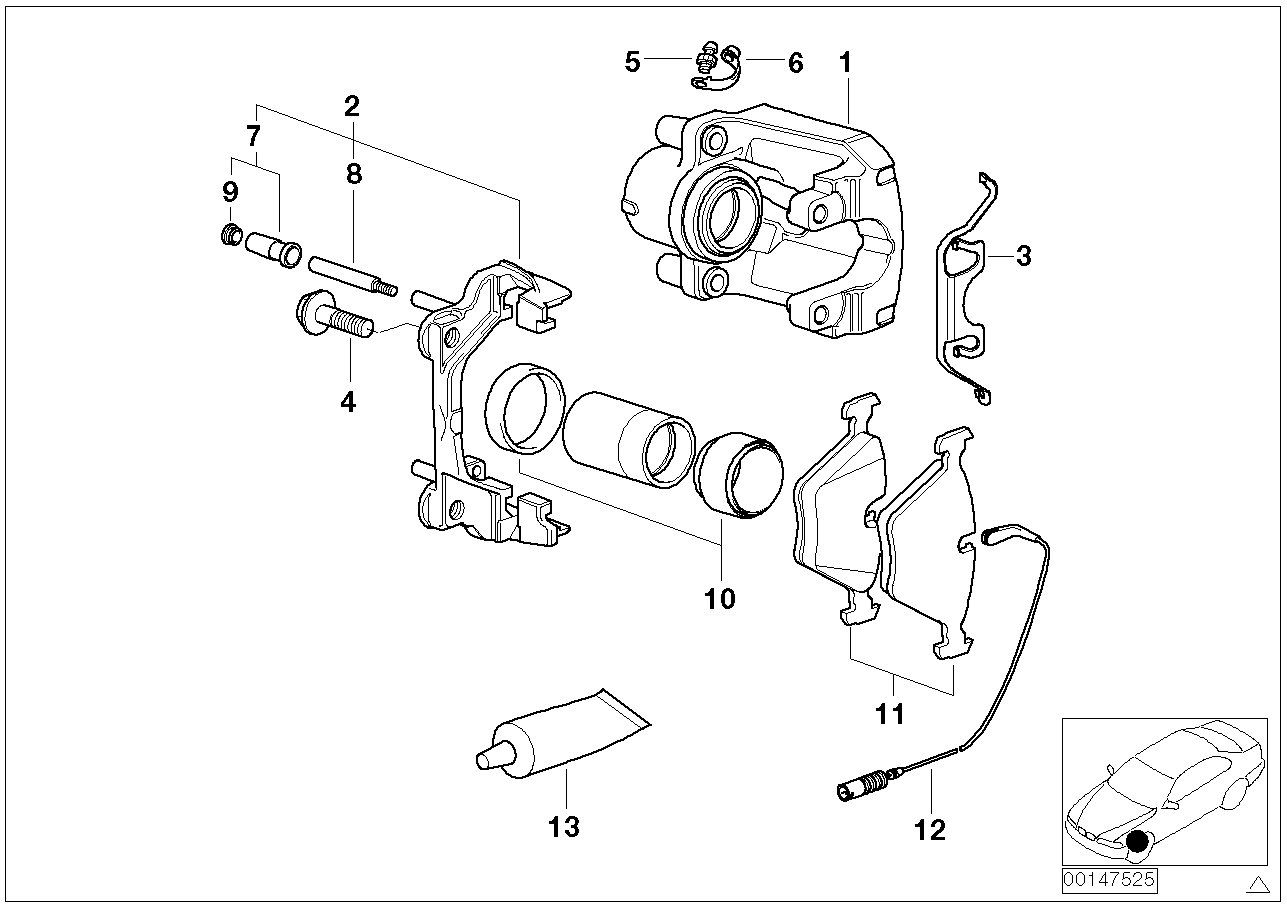 BMW 34116761280 - Kit pastiglie freno, Freno a disco www.autoricambi360.it