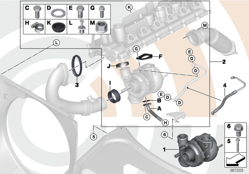 BMW 11657781434* - Turbocompressore, Sovralimentazione www.autoricambi360.it