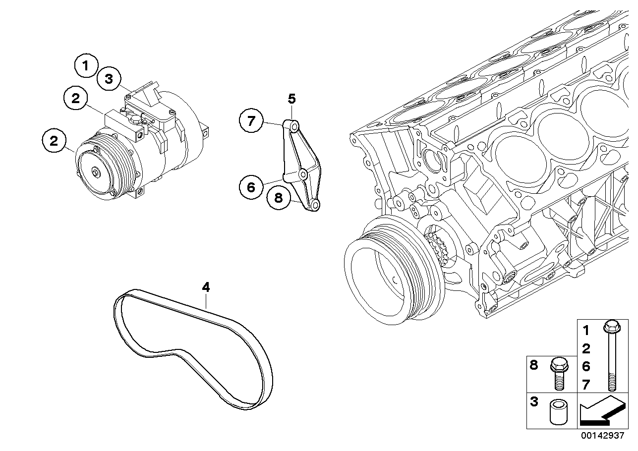 BMW 11 28 7 512 563 - Cinghia Poly-V www.autoricambi360.it