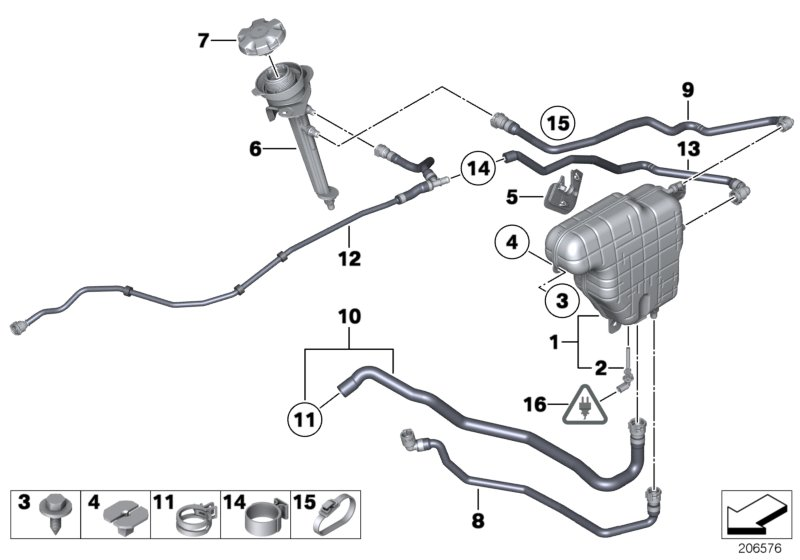 BMW 17 11 7 639 021 - Tappo, serbatoio refrigerante www.autoricambi360.it