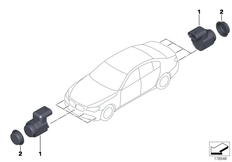 BMW 66 20 9 270 050 - Sensore, Assistenza parcheggio www.autoricambi360.it