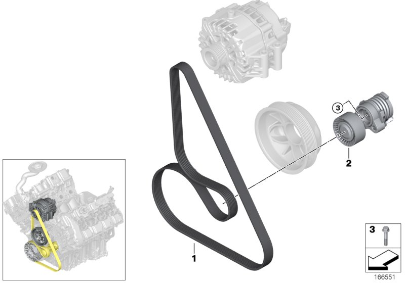 BMW 11287631824 - Cinghia Poly-V www.autoricambi360.it