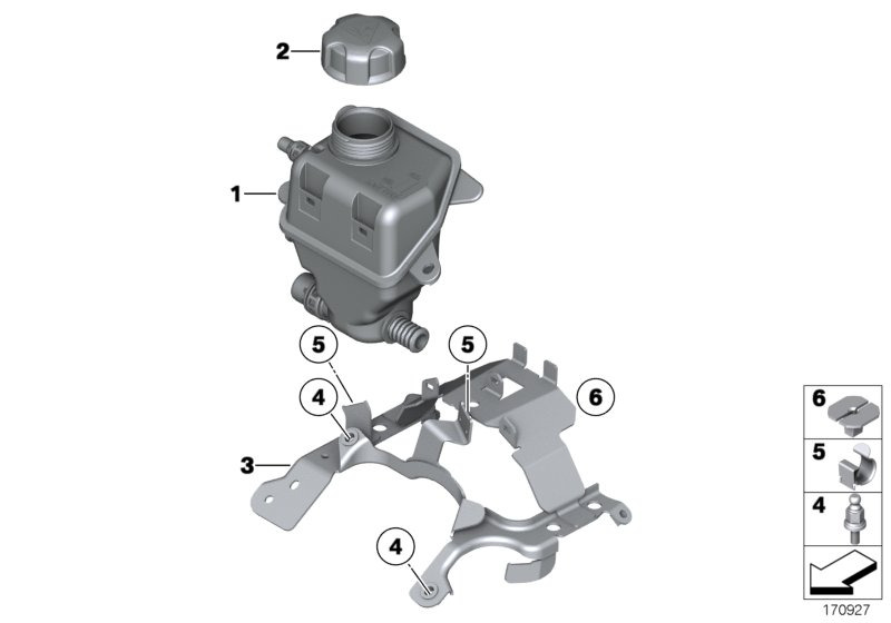 BMW 17 11 7 639 024 - Tappo, serbatoio refrigerante www.autoricambi360.it