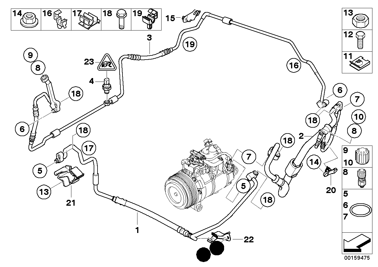 BMW 64536946346 - Interruttore a pressione, Climatizzatore www.autoricambi360.it