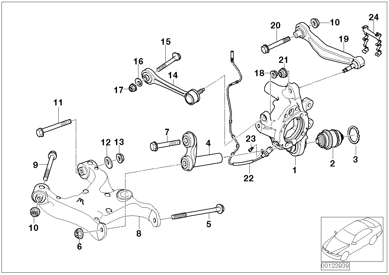 BMW 33 32 2 347 991 - Braccio oscillante, Sospensione ruota www.autoricambi360.it