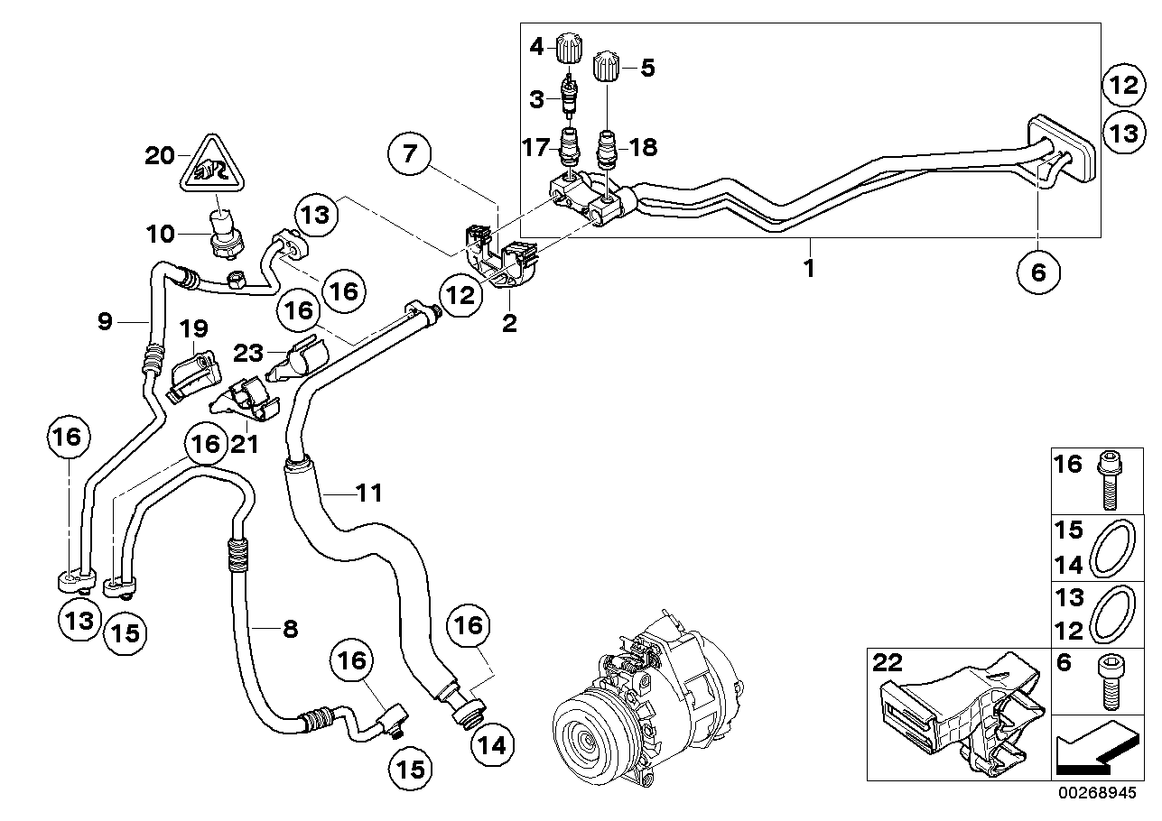 BMW 64 53 9 181 464 - Interruttore a pressione, Climatizzatore www.autoricambi360.it