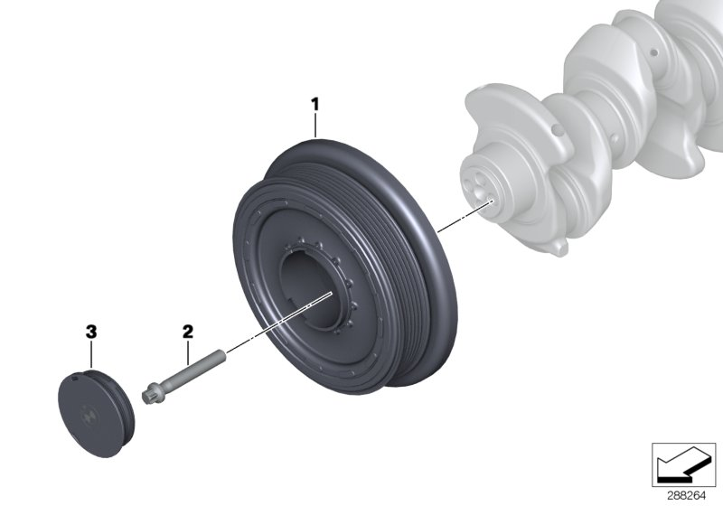 Autokit 03.90304 - Puleggia cinghia, Albero a gomiti www.autoricambi360.it