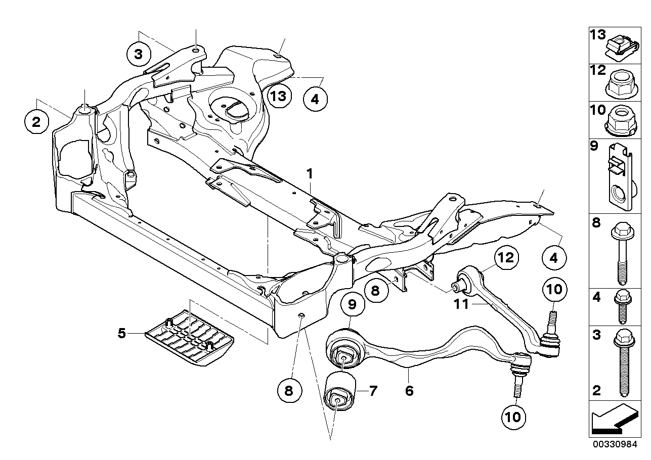 BMW 31 12 6 763 719 - Supporto, Braccio oscillante www.autoricambi360.it