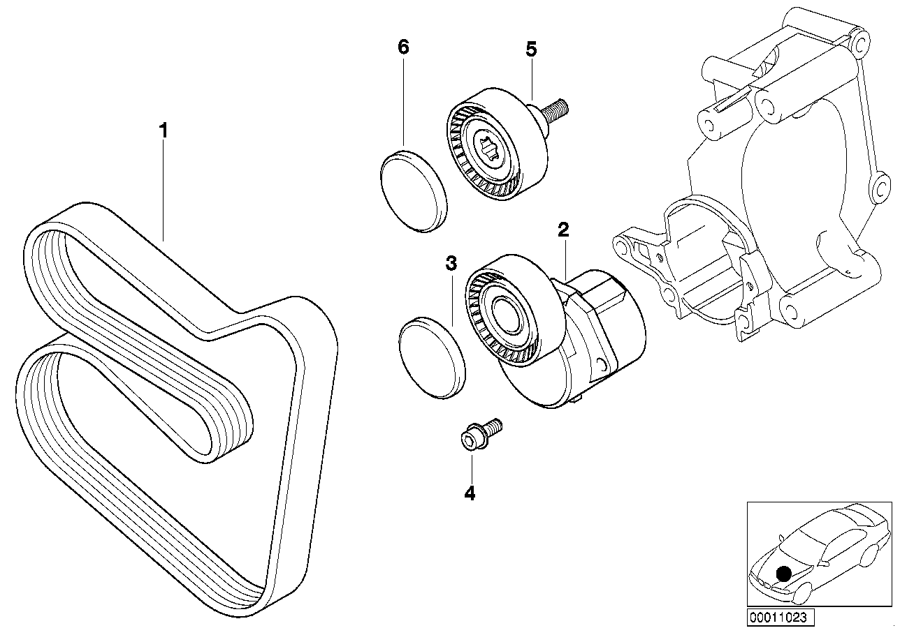 GATES T36163 - Galoppino / Guidacinghia, Cinghia Poly-V www.autoricambi360.it
