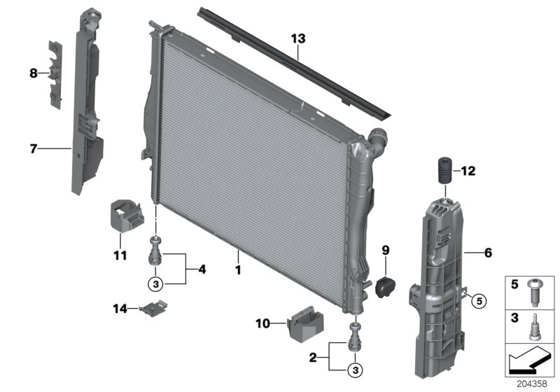 Denso DRM05073 - Radiatore, Raffreddamento motore www.autoricambi360.it