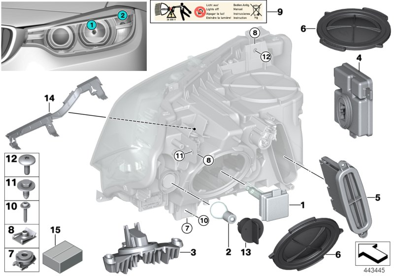 BMW 63127296090 - Centralina, Illuminazione www.autoricambi360.it