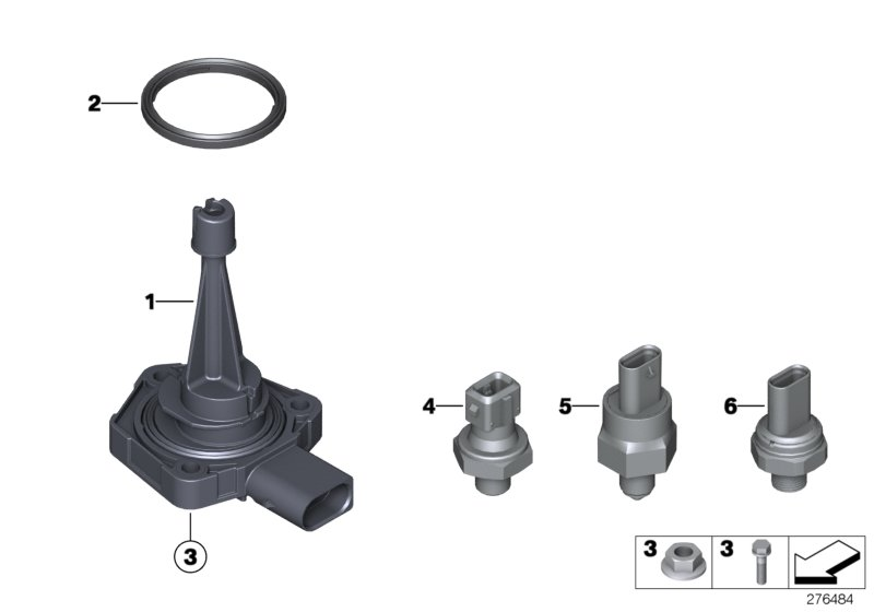 BMW 12 61 7 568 480 - Sensore, Pressione olio www.autoricambi360.it