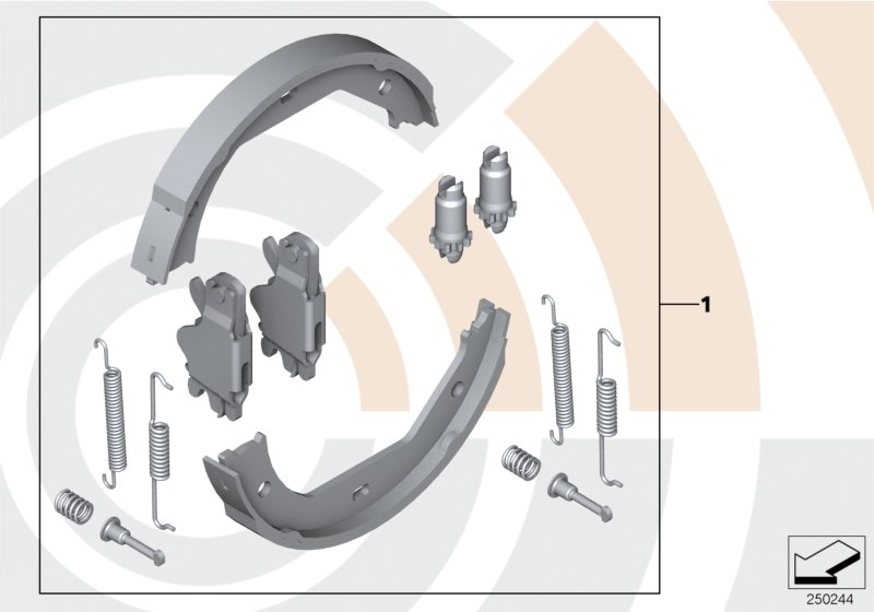BMW 34212213313 - Kit ganasce freno www.autoricambi360.it