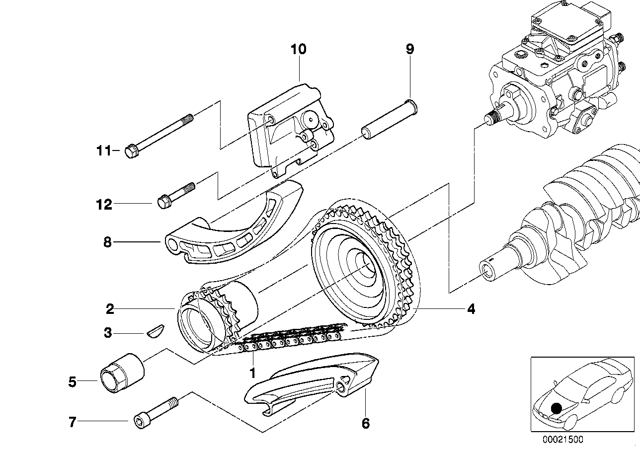 BMW 07119951480 - Puleggia cinghia, Albero a gomiti www.autoricambi360.it