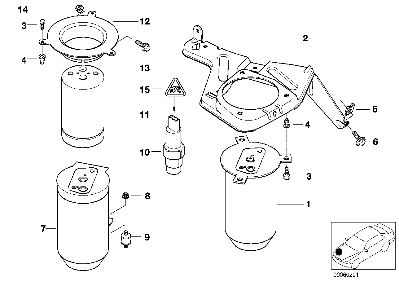 BMW 64 53 8 370 623 - Interruttore a pressione, Climatizzatore www.autoricambi360.it