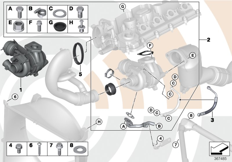 BMW 11652248901* - Turbocompressore, Sovralimentazione www.autoricambi360.it