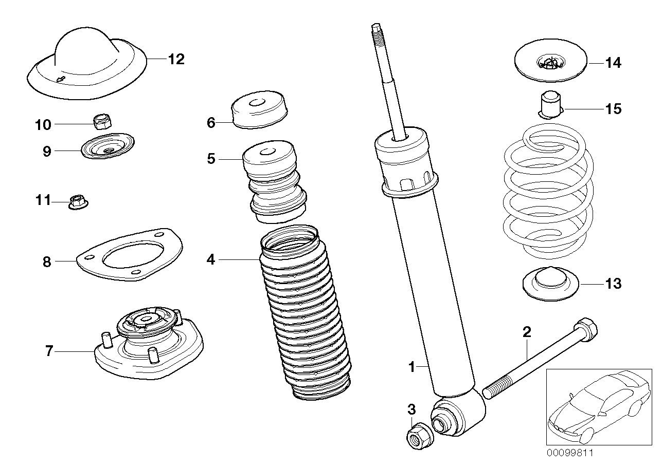 BMW 33 52 1 096 278 - Ammortizzatore www.autoricambi360.it