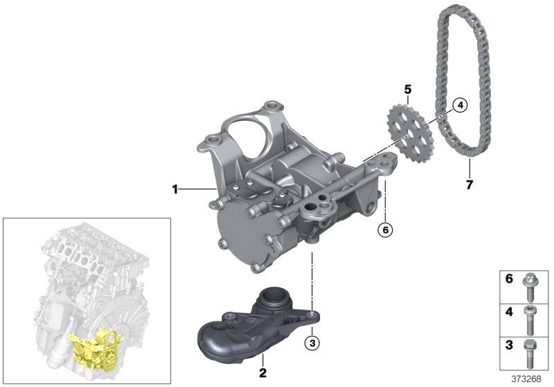 BMW 11 41 7 797 896 - Catena, Azionamento pompa olio www.autoricambi360.it